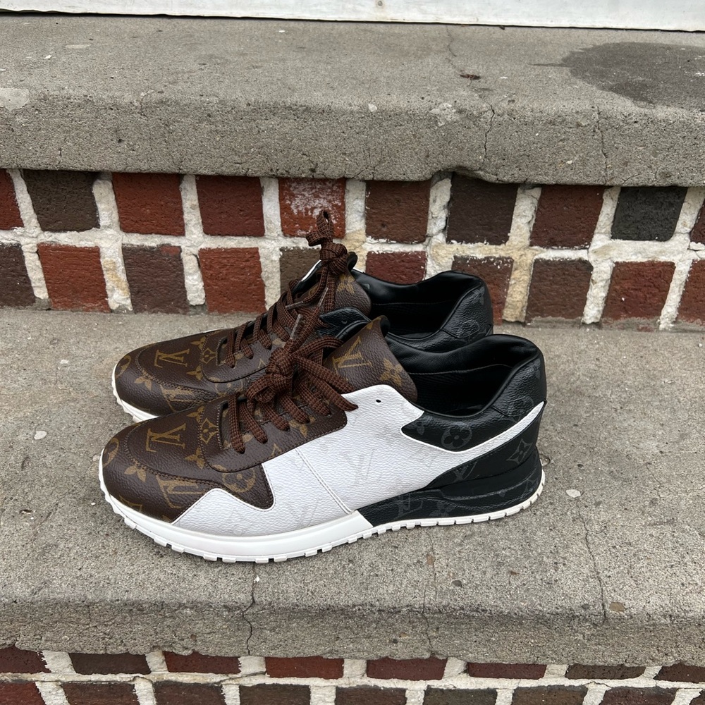 Louis Vuitton Brown and Black Sneakers Modern Design